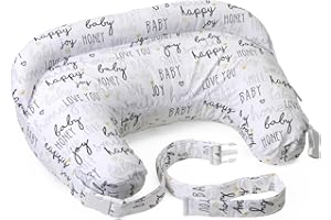 CHICCO Boppy Cojín Deluxe de Lactancia Para Bebés de 0+ Meses, Forma Ergonómica con Soporte Para Mamá y Bebé, Soporte Bebé Para la Lactancia Materna y Con Biberón
