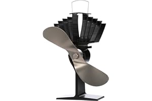 Ecofan 812EUKBX Ventola per Stufa a Legna alimentata a Calore, in Nichel, multilingue