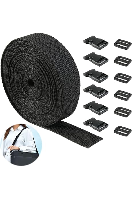 Fettuccia Nylon 25mm X 10m + 10 Fibbie A Scatto - Kit Per Fai Da Te, Zaini, Guinzagli, Attrezzatura - Foto 10