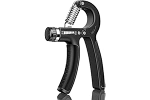 BOORIKA Hand Grip Strengthener, Adjustable Resistance 5 – 60kg, Non-slip Hand Gripper, with Stainless Steel Spring for Strong Wrists, Fingers, & Hands
