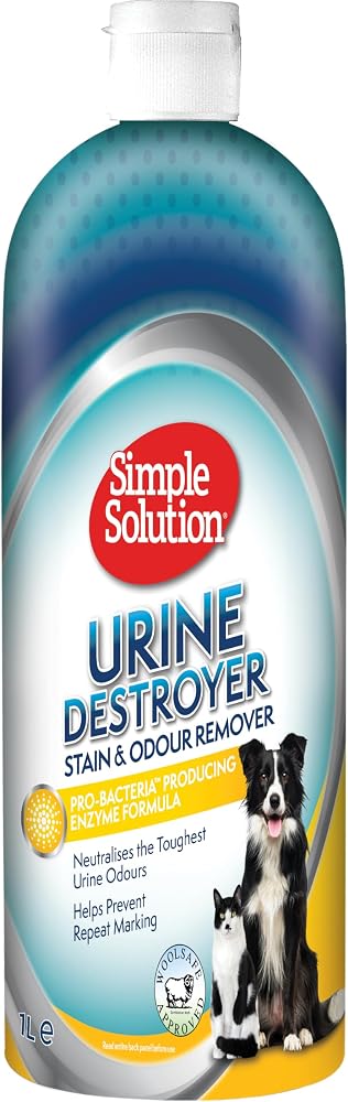 Simple Solution Urine Destroyer İdrar Lekesi ve Kokusunu Giderici Halı Döşeme Ev ve Araç Koku Kontrolü 1 Lt