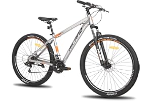 HILAND 29 pollici mountain bike, telaio in alluminio MTB a 21 velocità con freno a disco forcella sospesa, mountain bike da uomo