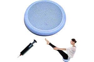 Balansdyna med pump, diameter 34 cm, balanskudde, ortopedisk balanskudde, luftkudde, för yoga, fitness