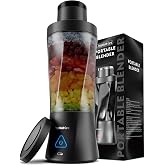 360W Portable Blender for Smoothie and Juices - 700ML Portable Mixer Blender with 6000mAh Battery & 12V Copper Motor for Powe