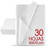 MAMAPAS Silk Paper White 50 x 70 cm, Tissue Paper for Wrapping, 30 Sheets | White Tissue Paper for Clothing Wrapping and Shop