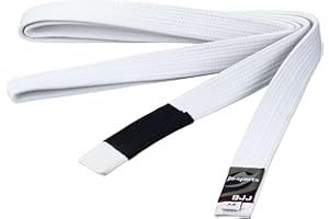 ‎JU-SPORTS Ju-Sports BJJ Gürtel für Erwachsene weiß 4,5 cm 100% Baumwolle - Hautfreundlicher Kampfsport Gürtel mit exzellenter Feuchtigkeitsaufnahme, Bestickbar