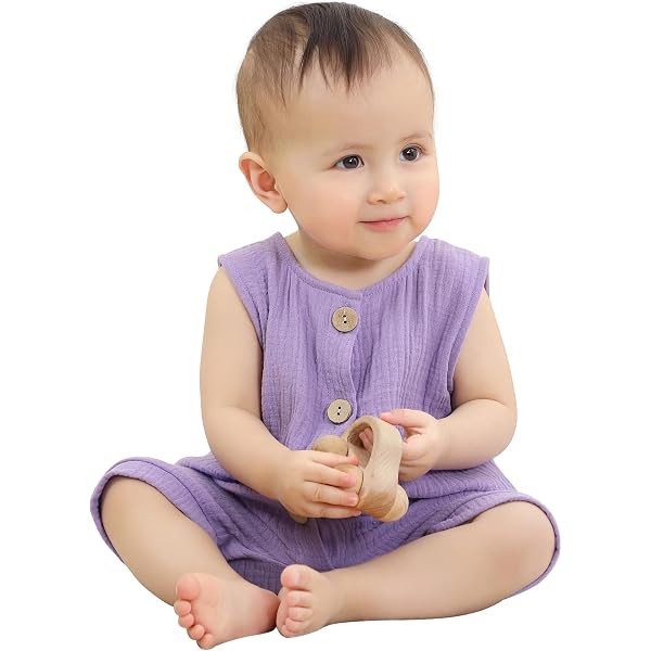 Set Estivo Bambino JiAmy 2 Pezzi: Maglietta In Lino E Pantaloncini, Tinta Unita, Neonato 0-4 Anni