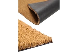 SERDECO DECORACION |Felpudo de Coco Natural Altura 16 mm. Antideslizante, Muy Resistente y Ecológico. Ideal para Casas, Oficinas, Hoteles o Cualquier Tipo de tránsito. (33 x 60 cm | 16 mm)