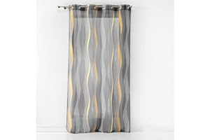 douceur d'Intérieur Ösenvorhang, Gelb, 140 x 240 cm