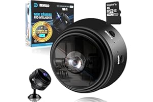 Bekuld Super Pack De Mini Camara Espia 2,5K Full HD + Soporte + Tarjeta SD 16GB | Camaras Espias Camufladas con Vision Nocturna y Detección de Movimiento 2.4GHz | Camara Oculta App (iOS/Android)