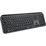Logitech MX Keys S PLUS Wireless Keyboard, Low Profile, Fluid Quiet Typing, Programmable Keys, Backlighting, Bluetooth, USB C