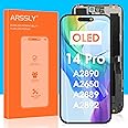 OLED for iPhone 14 Pro Screen Replacement - for iPhone 14 Pro LCD Display Digitizer for iPhone 14Pro LCD Touch Screen A2890 A2650 A2889 A2892 Assembly with Repair Tools (Black, 6.1 inch)