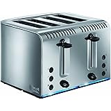 Russell Hobbs 20750 Buckingham 4-Slice Toaster, Polished, 2100 W, Stainless Steel