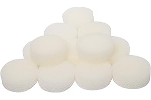 LTWHOME Compatible Mousse de Filtre Convient pour Eheim 2618060 Cartridges Aquaball 45/2206, Biopower 160/200 / 240(Paquet de 12)
