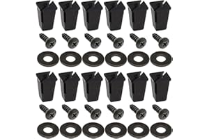 eMagTech Zestaw 20 klipsów mocujących śruby, nakrętka, rozprężne, przelotki, śruby CZA4705L/RTC3744, do łuków koła, panel zderzaka, kompatybilny z Land Mover Defender, 20 szt