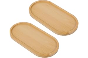 BREMOROU Bambusowa taca toaletkowa bambusowa mydelniczka dozownik mała drewniana taca łazienkowa drewniana taca na blat łazienkowy tace kuchenne zlew komoda biżuteria pierścień naczynie komercyjne wanna