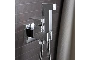 NOLUXA IMEX - Grifo Bidet para WC Empotrado | Ducha para Water con Agua Fria y Caliente | Ducha Higiénica para Inodoro con Rociador Bidet | Griferia Sustituto de Bidet | Serie Irlanda | Color Cromado