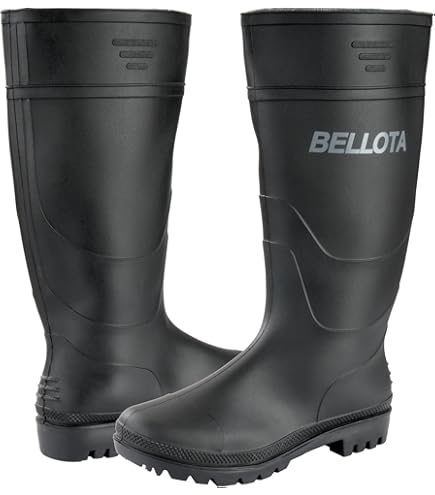 Panter Gummistiefel Hoch - Schwarz Größe 41 Wasserdicht