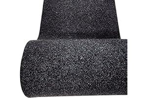 M.SERVICE SRL Decoration Antracite - Tappeto Passatoia Antiscivolo Lungo (300x67 cm) Tappetino in Moquette Facilmente Lavabile, Ideale per Passatoia Cucina, Passatoie o Lavello Bagno, Corridoio - Made in Italy