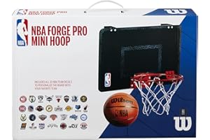 Wilson Unisex Nba Team Mini Hoop WTBA3001FRGNBA Obręcz do Koszykówki, Czarny, 46 x 28 cm