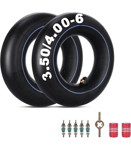 Produktbild von 2er-Pack Schlauch 13x4,00-6 Zoll – 4,10/3,50-6, TR-13 Ventil, Für Schubkarren, Rasenmäher, Schneefräsen & Mehr
