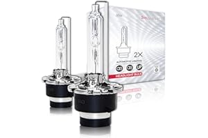 Sinoparcel D2S Xenon Bulb- 35W 6000K HID Headlight Replacement- Discharge Lamp -Pack of 2