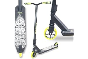 WeLLIFE Patinete Freestyle Viper RGX - Patinete Freestyle Profesional, Manillar HIC System, Ruedas PU 110mm y Llantas de Aluminio, Rodamientos Abec9, Patinete Acrobático para Adultos y Niños