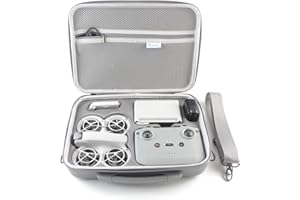 SKYREAT Neo, bolsa de almacenamiento portátil, bolsa de viaje de poliuretano portátil para DJI Neo Fly More Combo Drone y RC-N3 accesorios de control remoto, gris, Neo Case