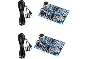 GERUI JSN-SR04T, sensore ad ultrasuoni, impermeabile, modulo JSN-SR04T, misuratore di distanza ad ultrasuoni, con sensore impermeabile, modulo di misurazione della distanza ad ultrasuoni, 2 pezzi, sensore