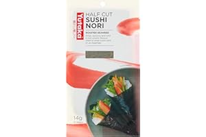 Yutaka Roasted Seaweed – Sushi Nori Half Sheets 10pc | Premium Quality, Crisp & Flavorful | Perfect for Sushi Rolls, Onigiri & Snacking | Authentic Japanese Taste