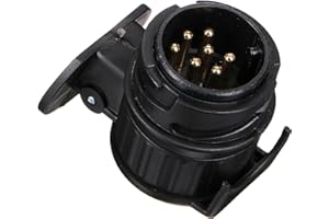 SIXTOL Adapter | Adaptateur de Prise d’attelage 13-7 Broches | Connecteur Universel Voiture-remorque | Compatible Porte-vélos et Caravane