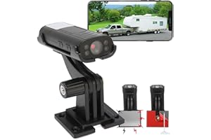 JIAWU Cámara de Respaldo, Cámara de Visión Trasera Impermeable HD 1080P con Visión Nocturna, Detección de Movimiento, Cámara de Marcha Atrás Inalámbrica, Gran Angular de 150°