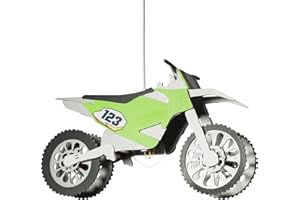 Elobra Suspension en bois pour enfant en forme de motocross Argenté 40 W
