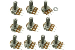 Aihasd 10pz B1M 1M Ohm Regolazione Singolo lineare Rotary Taper potenziometro Albero 15 mm