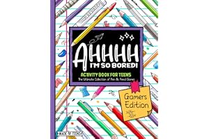 AHHHH I'm So Bored! Gamers Edition Activity Book For Teens: Pen and Pencil Fun Brain Game Puzzles for teenagers and tweens 11-17