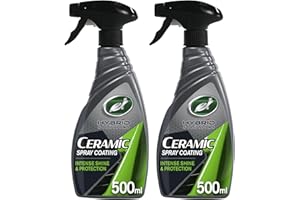 Turtle Wax Hybrid Solutions Ceramic Spray Coating Incredible Shine & Protection with Extreme Water-Beading Action & Chemical Resistance for Up to a Year - Sweet Mango Tropical Scent - 500ml- Pack of 2