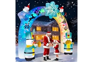 Kalolary 3,65m Świąteczne Dekoracje Nadmuchiwane na Dworze, Nadmuchiwana Dekoracja Dla Podwórka z Wbudowanymi Rotującymi Diodami LED na Dużą Dekorację na Dworze na Święta, Dekoracja na Podwórko