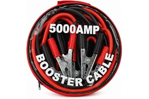 GOSHTI ENTERPRISE 5000 AMP Heavy Duty Car Battery Booster Jumper Cable | Thick Gauge Jump Start Cables with Insulated Alligator Clamps | Emergency Battery Booster for Cars, SUVs, Vans & Trucks
