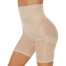 SIMIYA Shapewear Vita Alta Controllo Pancia: Mutandine Dimagranti Modellanti 2 Pezzi Beige, Taglie Forti (3XL) - 6