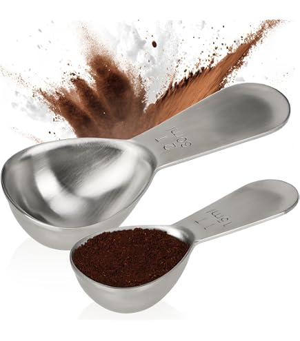 Cuillère Doseuse En Noyer Noir - 2 Tailles (8g Et 10g) - Pour Café, Épices, Thé - Manche Court Ou Long - Cadeau Pratique