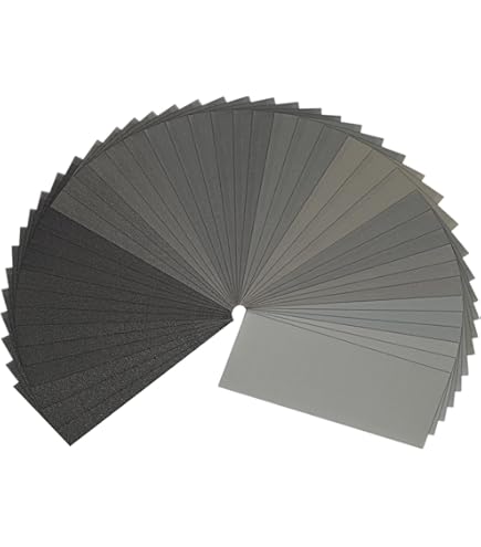 Emery Cloth Sheets - Blue Sandpaper Abrasive, Aluminium Oxide, Grits 40 To 120, For Metalworking & Sanding
