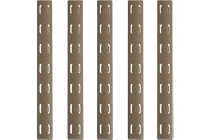 Ranstac Picatinny Protector de Goma del Guardamanos del Rifle Resistente al Calor Rail Cubiertas de Goma para Picatinny Weaver Rail, Airsoft Accesorios CJ/HMP-03 (Rayas, Color Arena * 5)