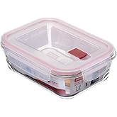 Tatay Cook &amp; Eat Glass Tupper 1,1 L 15.7x20.5x6.8 cm BPA Free | Glass Tupper | Microwave, Oven, Fridge and Freezer | Airtight