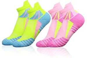 VFAMAN Running Socks for Women, Anti-Blister & Sweat-Wicking, Trainer, Light Weight, Athletic,Size UK 4-7