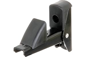 Alberts 307752 Arrêt de volet | fermeture automatique | aluminium, laqué en noir | écartement arrêt - platine 15-50 mm