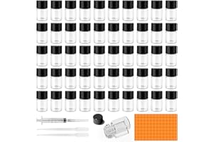 Amentalove 50Pcs 2ml Flacons à Échantillons Fiole en Liquide Flacon Transparent Flacon Verre Mini Bouteilles D'échantillons Flacons D'échantillon pour huile essentielle, parfum, aromathérapie