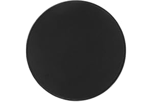 Hosimoln Tapis de Souris Rond avec Impression HD, Tapis de Souris à Base en Caoutchouc antidérapant avec Bord Cousu, Tapis de Souris personnalisé pour Ordinateur portable-22cm Black