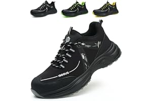 ISOOUS Chaussures de Sécurité Hommes Femmes Basket de Securite Légère Respirante Chaussure de Travail Confortable Antidérapante