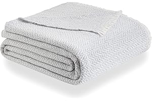 Todocama - Bardzo miękki bawełniany koc, cztery pory roku, uniwersalna narzuta na sofę, pled, narzuta na łóżko, narzuta na łóżko, narzuta na kanapę. (180x240cm, jasnoszary), PRCMAMSGRCL180X240