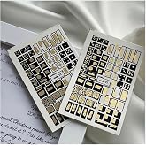 Parlak Desenli Tırnak D&ouml;vmesi Tırnak Tattoo Nail Art Tırnak Sticker ScaNM223
